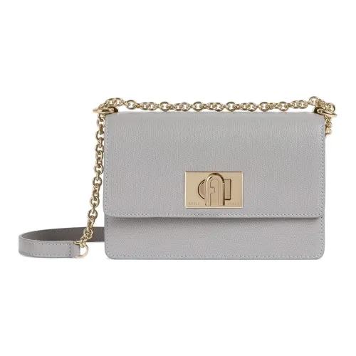 Furla 1927 Collection Кожа Сумка через плечо Сумка на плечо Мини Женская Серый