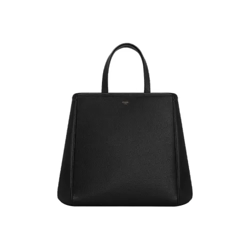 CELINE Cabas Рельефная Телячья Кожа Тоут Сумка Сумка для покупок Сумка Сумка через плечо Маленькая Женская Черная