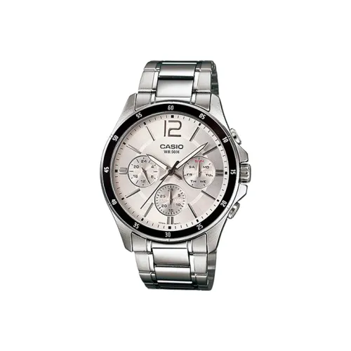 CASIO Standard Series Кварцевый механизм нержавеющая сталь ремешок мужские часы серебристый циферблат