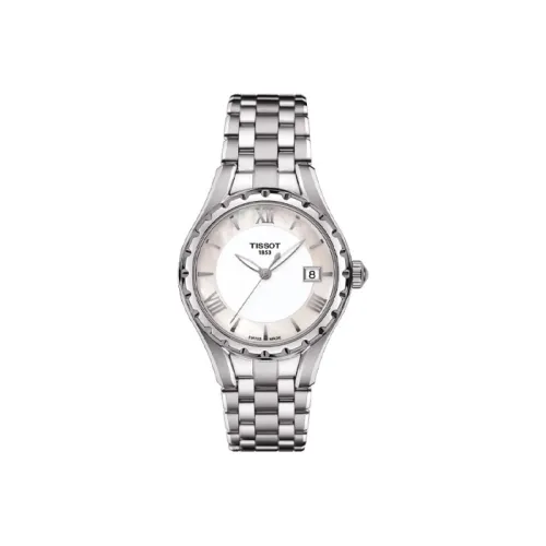 TISSOT Tianjie Collection Кварцевый механизм Женские часы 34 мм Белый циферблат Корпус из нержавеющей стали Ремешок из нержавеющей стали