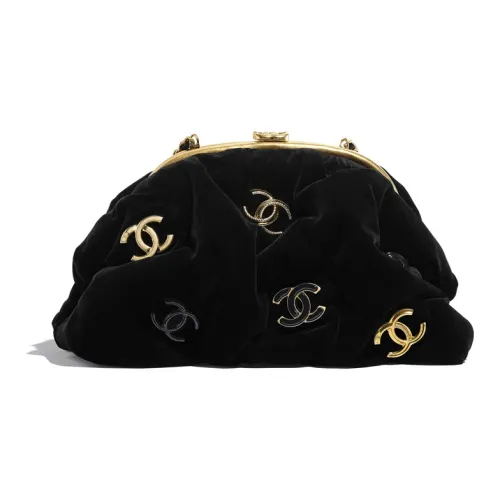 CHANEL Вельветовая сумка с цепочкой Cloud сумка сумка-пельмени клатч женский черный