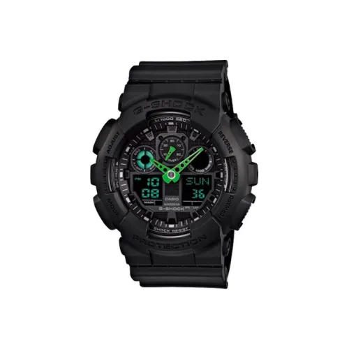 CASIO Кварцевый механизм Мужские часы серии Liquid Crystal/Analog Dual Display 55..0mm*51,2mm*16,9mm Черные