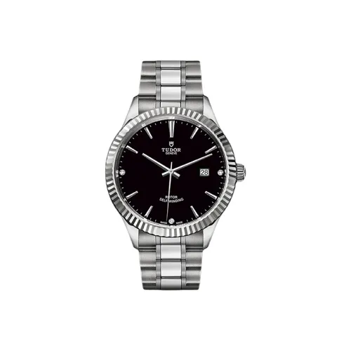 TUDOR Автоматический Механический Механизм Мужские Часы Wind Style Collection 41 мм Черные