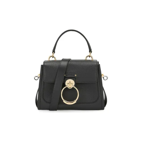 Chloe Tess Коровья кожа Сумка Сумка через плечо Сумка через плечо Мини Женская Черная