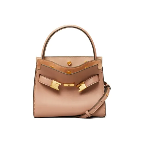 TORY BURCH Lee Radziwill Коровья кожа Сумка через плечо Сумка Мини Женская Телесно-розовая