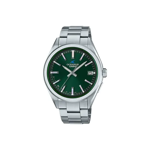 CASIO OCEANUS Коллекция Кварцевый механизм Часы Мужские Зеленый циферблат OCW T200S 3AJF
