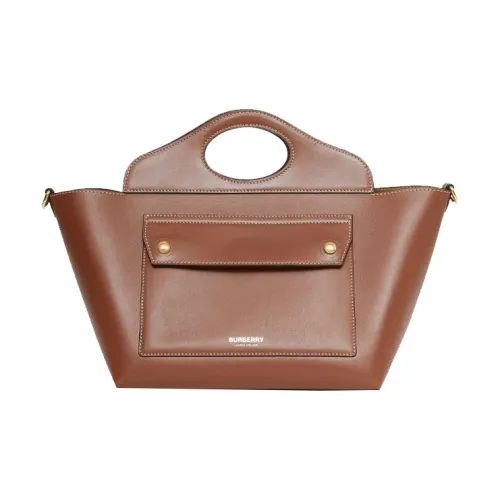 Burberry Карманная сумка из мягкой кожи тоут-сумка сумка для покупок мини-сумка женская коричневый