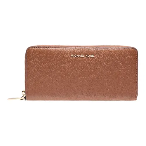 MICHAEL KORS MICHAEL KORS Luggage Collection Кошелек из коровьей кожи Кошелек Кошелек большой Женские Карамельно-коричневый