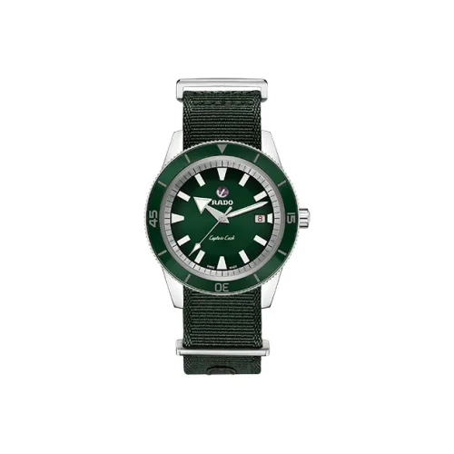 RADO Автоматический Механический Механизм Мужские Часы Heritage Collection 42 мм Зеленые