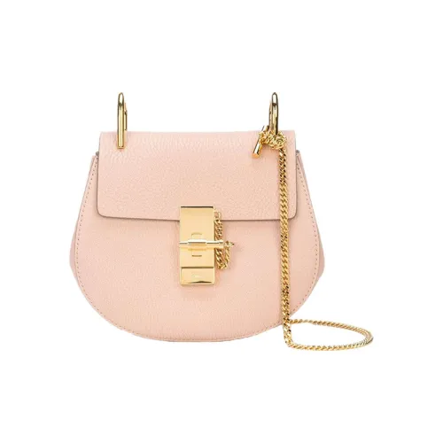 Chloe Телячья кожа Сумка через плечо Женская Розовая