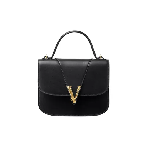 FANSIZHE VERSACE Коровья кожа Через плечо Одно плечо Сумка Маленькая Женская Черная