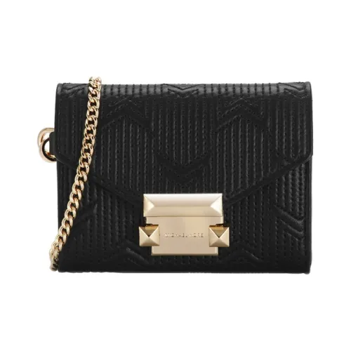 MICHAEL KORS Whitney Кожа Кошелек Держатель для карт Кошелек для монет Женский Черный