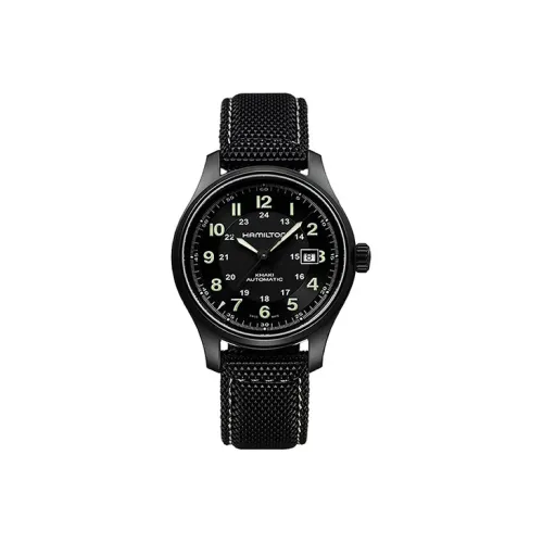 HAMILTON Khaki Field Series Автоматический Механический Механизм Мужские Часы Часы 42 Черный Циферблат