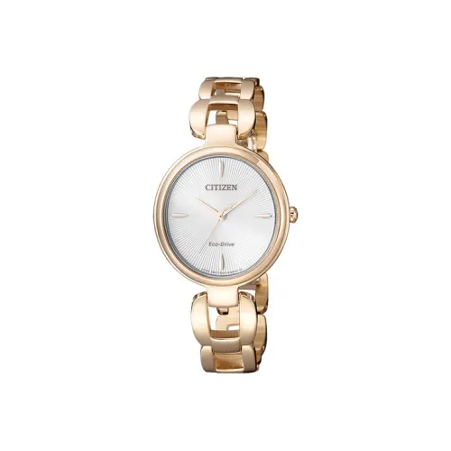CITIZEN Светлый Кварцевый Механизм Женские Экологические Часы из Коллекции Drive Белые