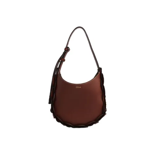 Chloe Chloé сумки Small Grain коровья кожа сумка маленькая женская кирпично-красная