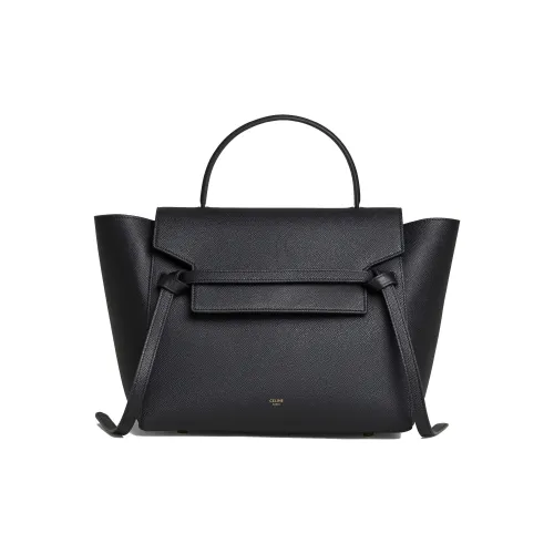 CELINE Гранированная телячья кожа Сумка Сумка через плечо Сумка через плечо Мини Сумка Женская Черная