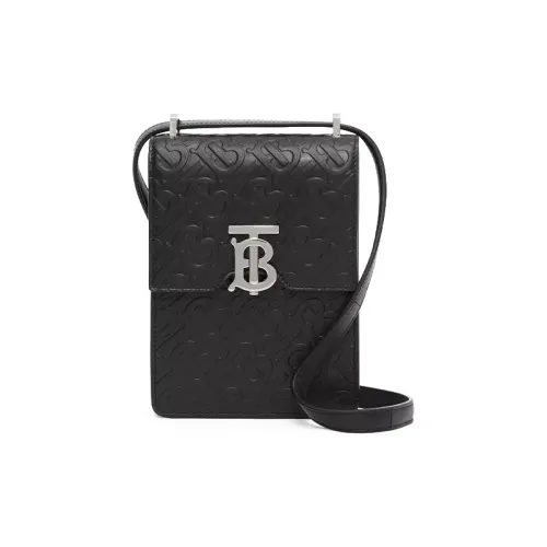 Burberry Robin Коровья кожа Сумка через плечо Чехол для телефона Сумка на плечо Женская Черная