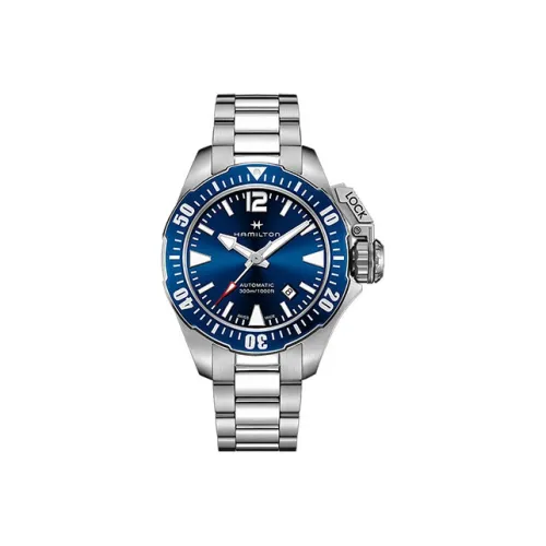 HAMILTON Автоматический Механический Часы Мужские Khaki Navy Collection 42мм*12,5мм Синий