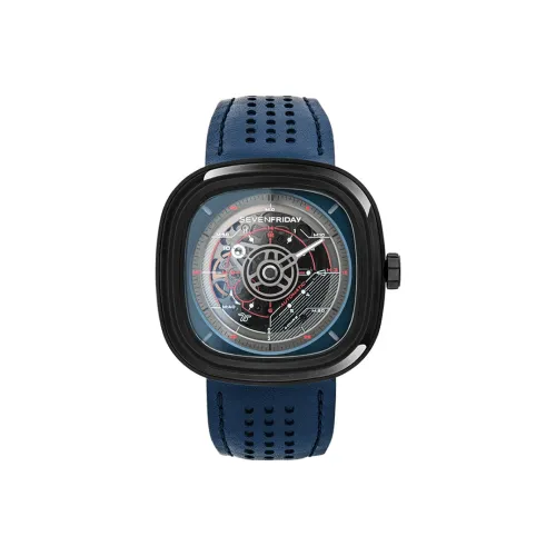 SEVENFRIDAY T Series Автоматический Механический Механизм Часы Унисекс 45,6 мм Черный Циферблат