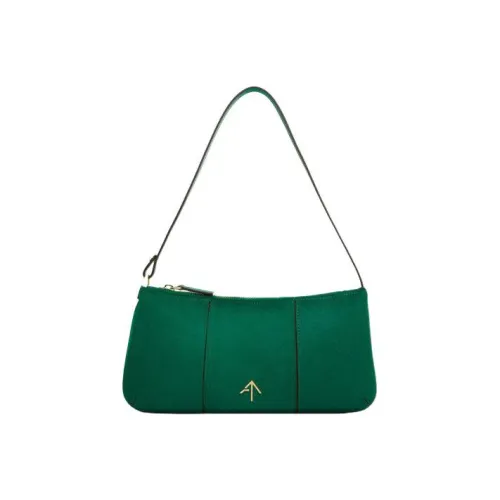 Manu Atelier PITA Series Сумка из коровьей кожи сумка через плечо сумка-хобо сумка через плечо женская темно-зеленая