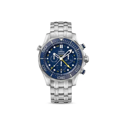 OMEGA Seahorse Series 300m Diving Watch Автоматический Механический Часы Мужские Часы 44 мм Синий Циферблат