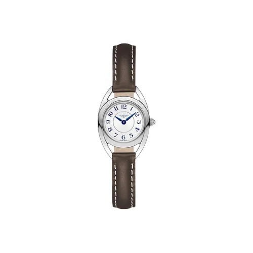 LONGINES Rider Collection Кварцевый механизм Женские часы 23 мм Белый циферблат Корпус из нержавеющей стали Ремешок из натуральной кожи