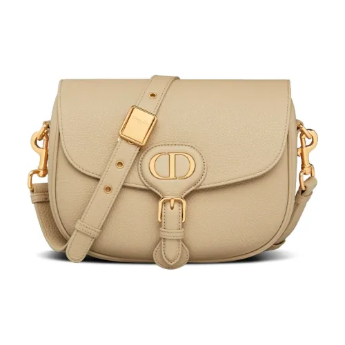 DIOR Сумка через плечо из кожи женская бежевая