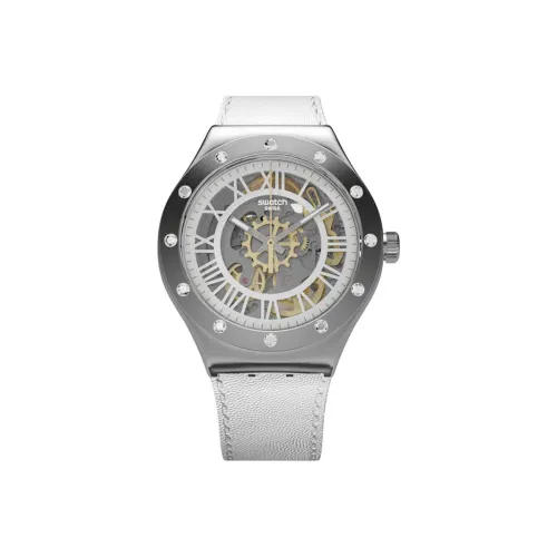 SWATCH Автоматические механические мужские часы 37,4 мм с открытым механизмом