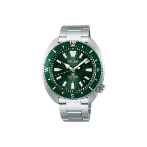 SEIKO Автоматический Механический Механизм Мужские часы Prospex 45,2мм*42,4мм*11,7мм Зеленый