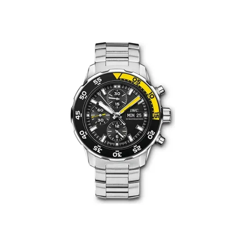 IWC Ocean Time Series Автоматический Механический Часы Мужские Циферблат 45,6 мм Черный корпус из нержавеющей стали