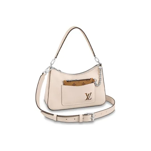 LOUIS VUITTON Epi Коровья кожа крупнозернистая текстура сумка через плечо переносная женская бежевая