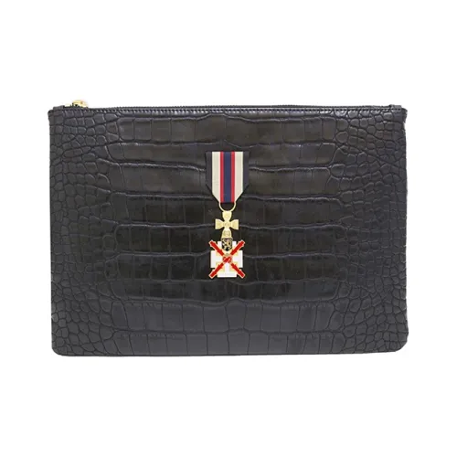 DEFAYE BLACK Коровья кожа Клатч Средний Унисекс Многоцветный