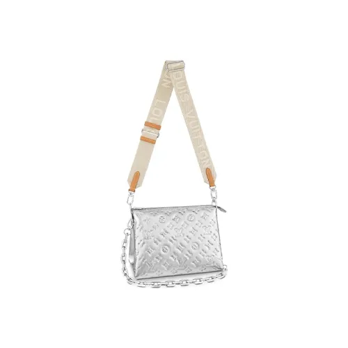 LOUIS VUITTON Овчина Pillow Bag Baguette Bag Shoulder Bag Portable Crossbody Bag Shoulder Bag Women's Silver