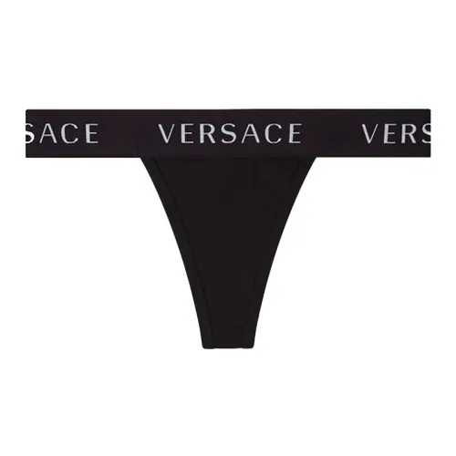 VERSACE 1 упаковка черный женский стринг