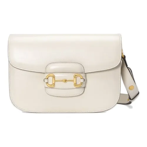 GUCCI Кожа Седло Сумка Сумка через плечо Маленькая Сумка Женская Белая