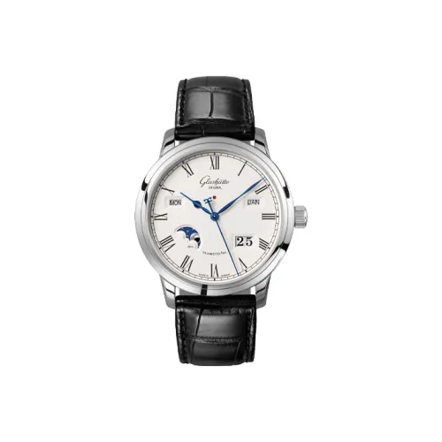 Glashütte Original Автоматический Механический Часы Мужские SENATOR 42 мм Белые