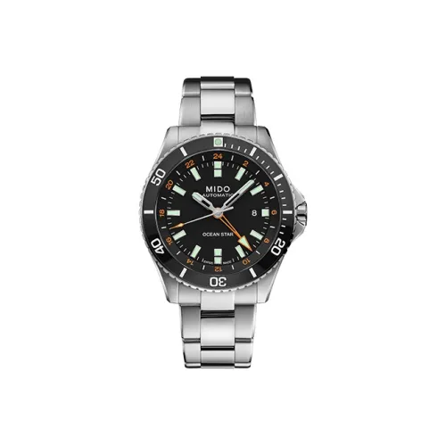 MIDO Ocean Star Navigator Collection Автоматический Механический Механизм Мужские Часы Часы 44 мм Черный Циферблат