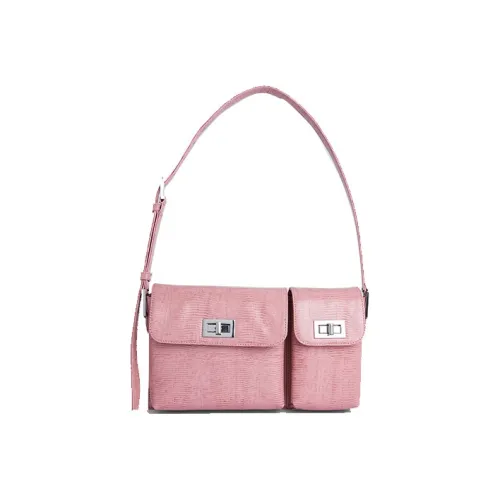 By Far Billy Кожа Сумка на плечо Сумка Сумка через плечо Стандартная Женская Розовая