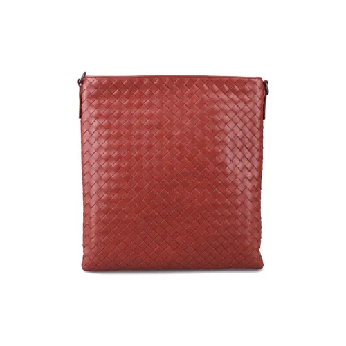 Bottega Veneta Клатч из коровьей кожи мужской красный