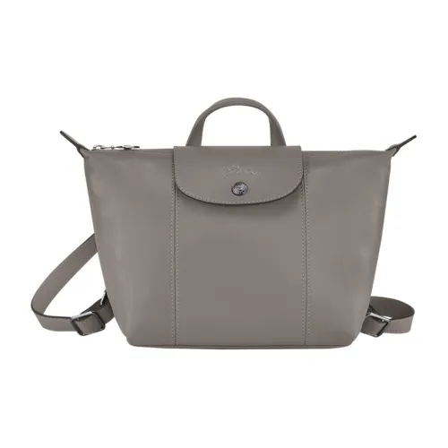 LONGCHAMP Le Pliage Cuir Кожа Пельмени Рюкзак Женские Серый