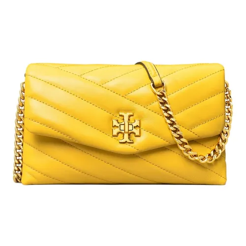 TORY BURCH Sheepskin Flap Bag Wallet Crossbody Mini Women's Yellow TORY BURCH Овчина Сумка с клапаном Кошелек Сумка через плечо Мини Женская Желтая
