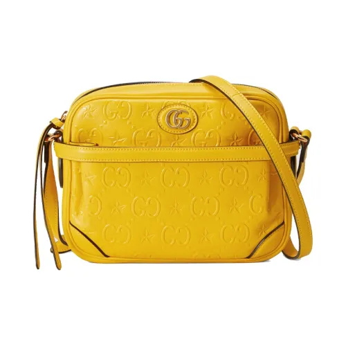 GUCCI Сумка через плечо из коровьей кожи женская желтая