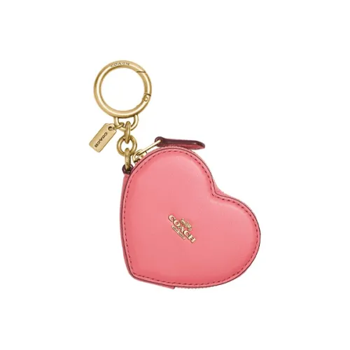 COACH Утонченный кожа сердце-образная подвеска женский розовый
