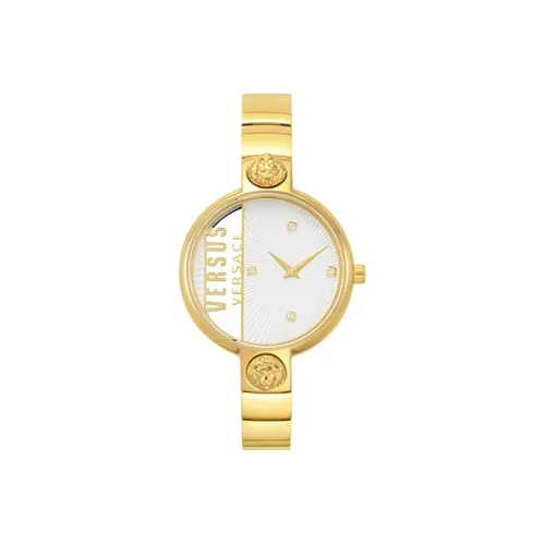 VERSUS Наручные часы Кварцевый механизм Ремешок из нержавеющей стали Белый циферблат Женские часы VSP1U0219