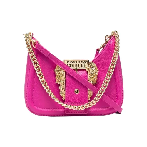 VERSACE JEANS COUTURE Сумка через плечо из коровьей кожи Женская Розовая и Фиолетовая