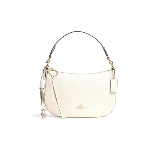 COACH Sutton Кожа Подмышечный Сумка через плечо Сумка Женская Белая