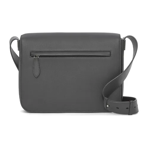 Burberry Кожа Курьерская Сумка Сумка через плечо Мужская Черная