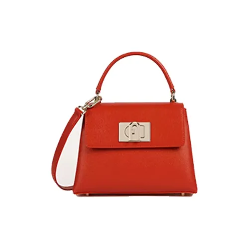 Furla 1927 Collection Сумка через плечо из коровьей кожи мини-сумка для женщин оранжево-красный