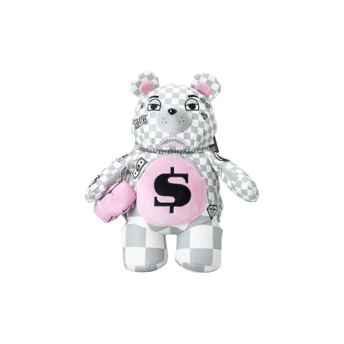 SPRAYGROUND PVC Поливинилхлорид Кукольный Рюкзак Стандартный Унисекс Белый