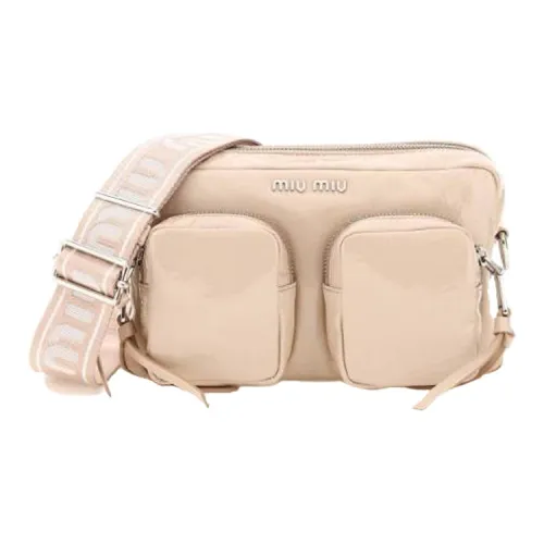 MIU MIU Naplak Лакированная кожа Сумка через плечо Женская Розовая